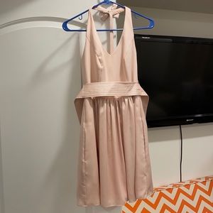 White by Vera Wang Short Halter Bridesmaids Dress